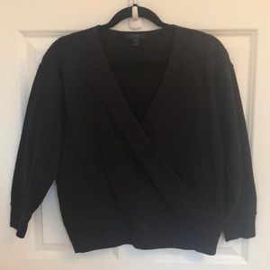 J. Crew mock wrap sweatshirt